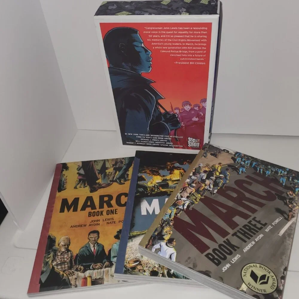 March by John Lewis, A graphic novel trilogy - Picture 2 of 4